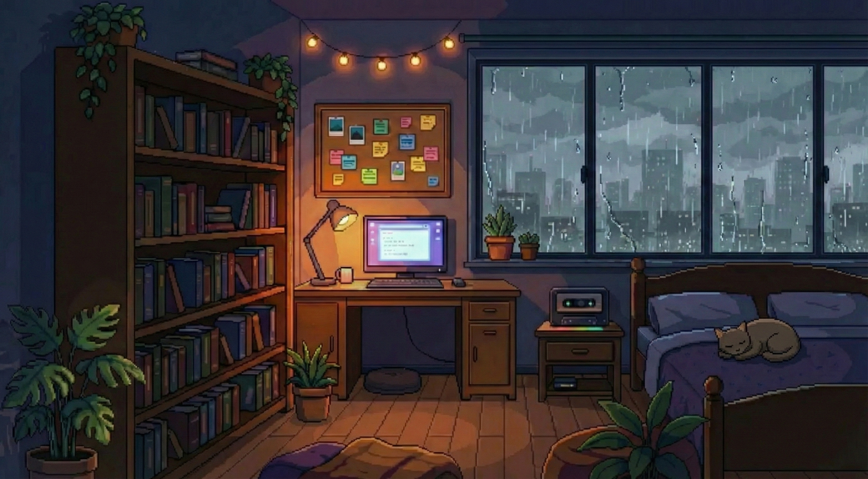 Nguyexndii's Room Dark Rain